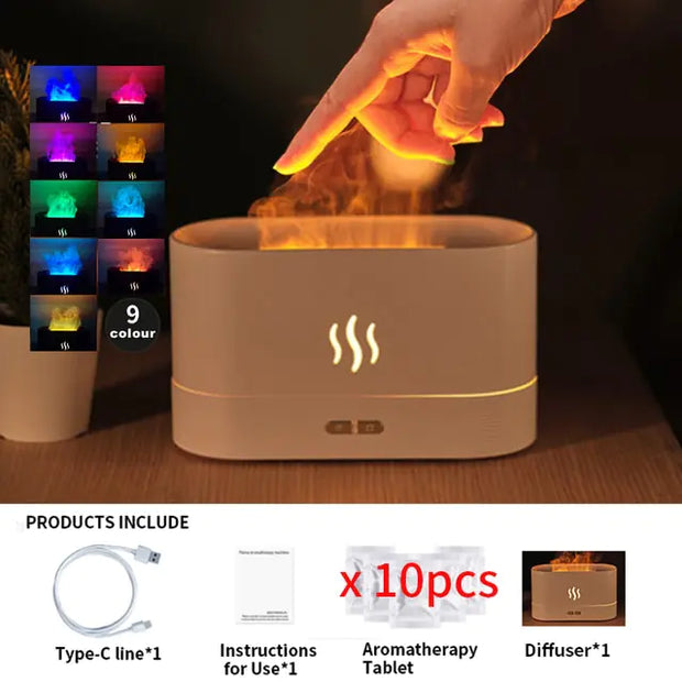 Aroma Flame Lamp Humidifier