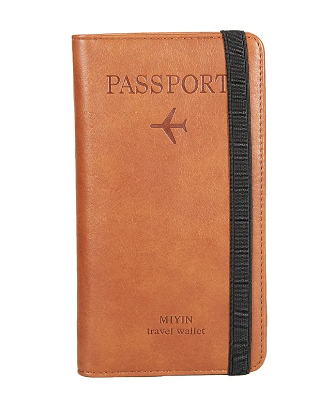 Secure Travels Leather Passport Case