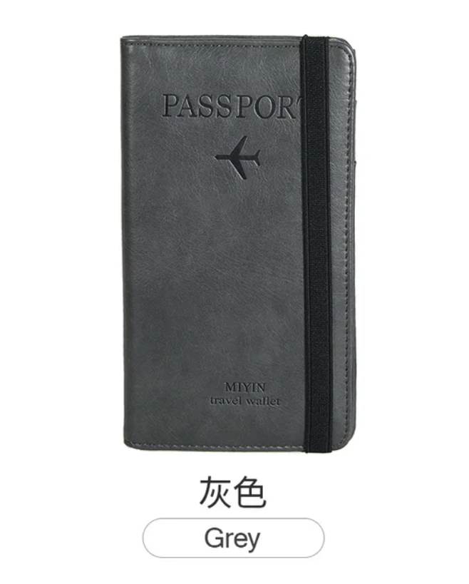 Secure Travels Leather Passport Case