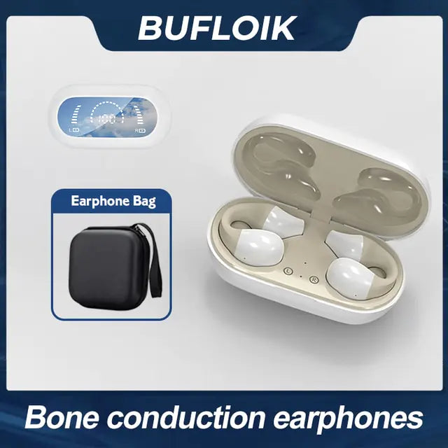 Bone Conduction Earphone Bluetooth 5.2 Ear Clip