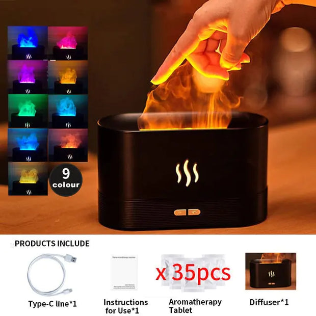 Aroma Flame Lamp Humidifier